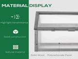 Wooden Cold Frame Greenhouse Garden Portable Raised Planter 68972599