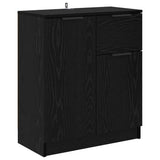 Sideboards 2 pcs Black Oak 60 x 30 x 70 cm Engineered Wood 3415600