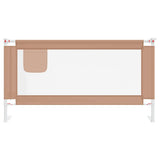 Toddler Safety Bed Rail Taupe 160x25 cm Fabric 10221