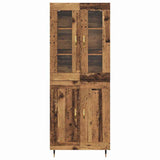 Highboard 2 pcs Old Wood Engineered Wood 3415717