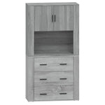 Highboard Grey Sonoma Engineered Wood 3185389