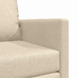 Sofa Bed Cream 74 x 77 x 81 cm Fabric 4106627