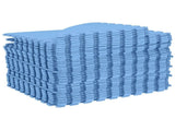 Pool Ground Mat 36 pcs 350 cm Round EVA Foam Blue 42042641