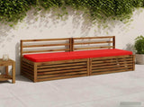 2-Piece Bench Cushions VUGHT 2 pcs 100% Polyester Red 952263