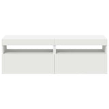 TV Cabinets with LED Lights 2 pcs White 60x35x40 cm 804410