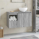 Bathroom Furniture Set 2 pcs Grey Sonoma Engineered Wood 3404030