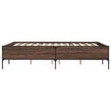 Bed Frame without Mattress Brown Oak 135x190 cm Double 3279816
