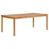 Garden Dinings Set Warm Brown Solid Teak Wood Large Durable 3059946