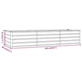 Garden Raised Bed Rusty 240x80x45 cm Corten Steel 151960