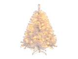 4 FT Pre-lit Artificial Christmas Tree, Hinged Xmas Pine Tree with 346 Branch Tips, 140 Lights and 28937358