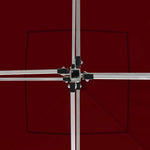 Professional Folding Party Tent with Walls Aluminium 3x3 m Wine Red 45489