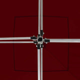 Professional Folding Party Tent with Walls Aluminium 3x3 m Wine Red 45489