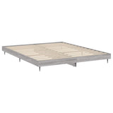 Bed Frame without Mattress Grey Sonoma 200x200 cm Engineered Wood 832219