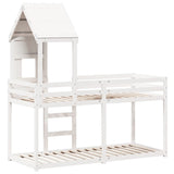 Bunk Bed without Mattress White 80x200 cm Solid Wood Pine 3281995