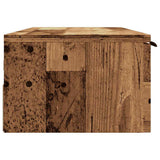 Wall Cabinet Old Wood 102x30x20 cm Engineered Wood 856985