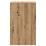 Garage Storage Cabinet Artisan Oak 40x51x85 cm Solid Wood Pine 860570