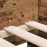 Daybed with Headboard Old Wood 90 x 200 cm Engineered Wood 3333993