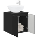 Wall-Mounted Sink Vanity Black 49.5 x 44.5 x 65 cm 890443