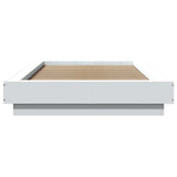 Bed Frame with LED White 80 x 200 cm Engineered Wood 3429581