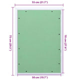 Access Panel Green and Silver 55 x 75 cm 4018462