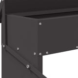 Chicken Treadle Feeder Black 48.5 x 39.5 x 19 cm 874672
