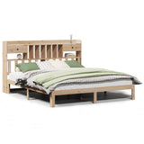 Bookcase Bed without Mattress 180x200cm Solid Wood Pine 3322607