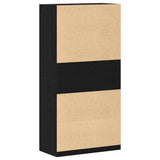 Wardrobe with Shelf Black Oak 100 x 50 x 200 cm Engineered Wood 3329297