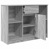 Sideboard with Drawer Grey Sonoma 101x35x76 cm Engineered Wood 861567
