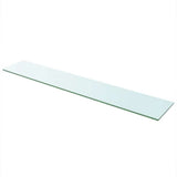 Shelves 2 pcs Panel Glass Clear 110x20 cm 3051589