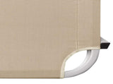 Sun Lounger Aluminium and Textilene Cream 310526