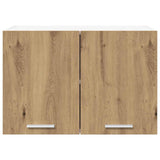 Hanging Cabinet 2 pcs Artisan Oak and White Engineered Wood 884177
