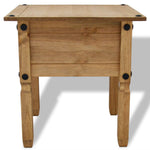ZNTS Side Table Mexican Pine Corona Range 53.5x53.5x55 cm 243735