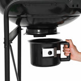 Outdoor Grill with Wheel Black 91 x 71 x 107 cm Metal 42003856