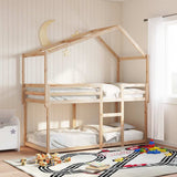 Kids' Bed Roof 203x95.5x142 cm Solid Wood Pine 846940