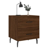 Bedside Cabinets 2 pcs Brown Oak 40x35x47.5 cm Engineered Wood 827355