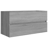 ZNTS Sink Cabinet Grey Sonoma 90x38.5x45 cm Engineered Wood 815655