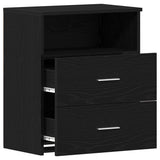 Nightstand 2 pcs Black Oak 50 x 32 x 60cm Engineered Wood 862052