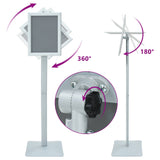 Pedestal Poster Stand 32 x 27 x 119 cm Cast Iron Silver 42030064