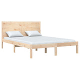 Bed Frame without Mattress 135x190 cm Double Solid Wood 3104128