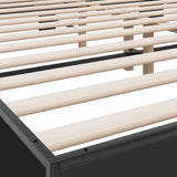 Bed Frame without Mattress Black 200x200 cm 3280172