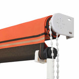 145895 Retractable Awning 200x150 cm Orange and Brown