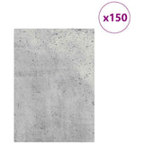 Decor Panels 150 pcs Concrete Grey 21 x 30 x 0.27 cm 885570