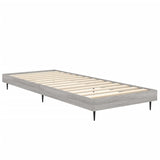 Bed Frame without Mattress Grey Sonoma 75x190 cm Small Single Engineered Wood 832315