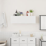ZNTS Bathroom Wall Cabinet White 100x25x30 cm Engineered Wood 860094