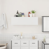 ZNTS Bathroom Wall Cabinet White 100x25x30 cm Engineered Wood 860094