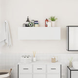 Bathroom Wall Cabinet White 100x25x30 cm Engineered Wood 860094