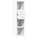 Highboard White 30x42,5x124 cm Engineered Wood 846152