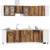 11 Piece Kitchen Cabinet Set Lyon Old Wood Engineered Wood 3328575