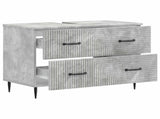 Bathroom Sink Cabinet HAARLEM Concrete Grey 82 x 41x 58.5 cm 896798