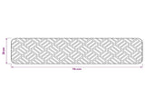 Stair Mats 15 pcs 76 x 20 cm Beige Polyester Rectangular 42054644